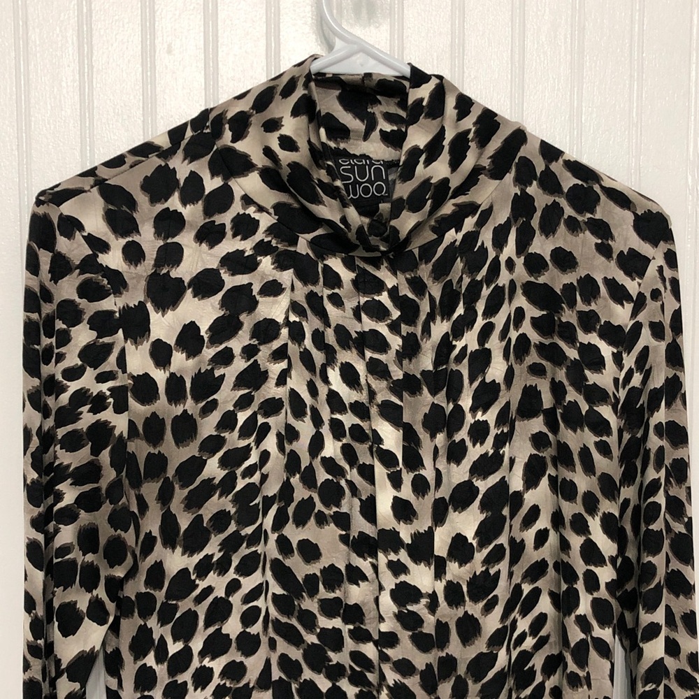 ClaraSunWoo XS Animal MOC TURTLENECK EasyCare Stretchy EUC
